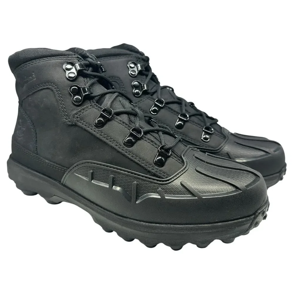 Timberland Converge Mid Lace Waterproof Juniors 6M‎ Leather Boots Black Gorpcore